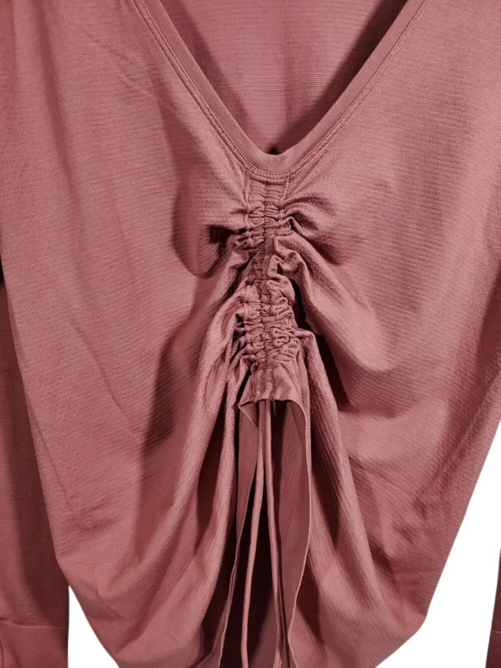 Lululemon Swiftly Speed Long Sleeve *Flow Women's 10 Plumful Pink Cinch Hem